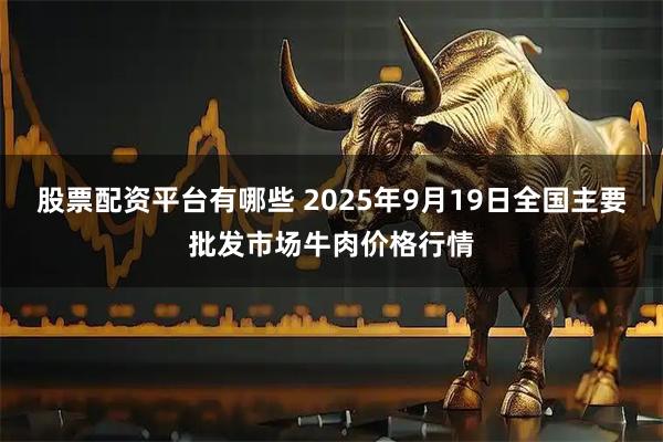 股票配资平台有哪些 2025年9月19日全国主要批发市场牛肉价格行情